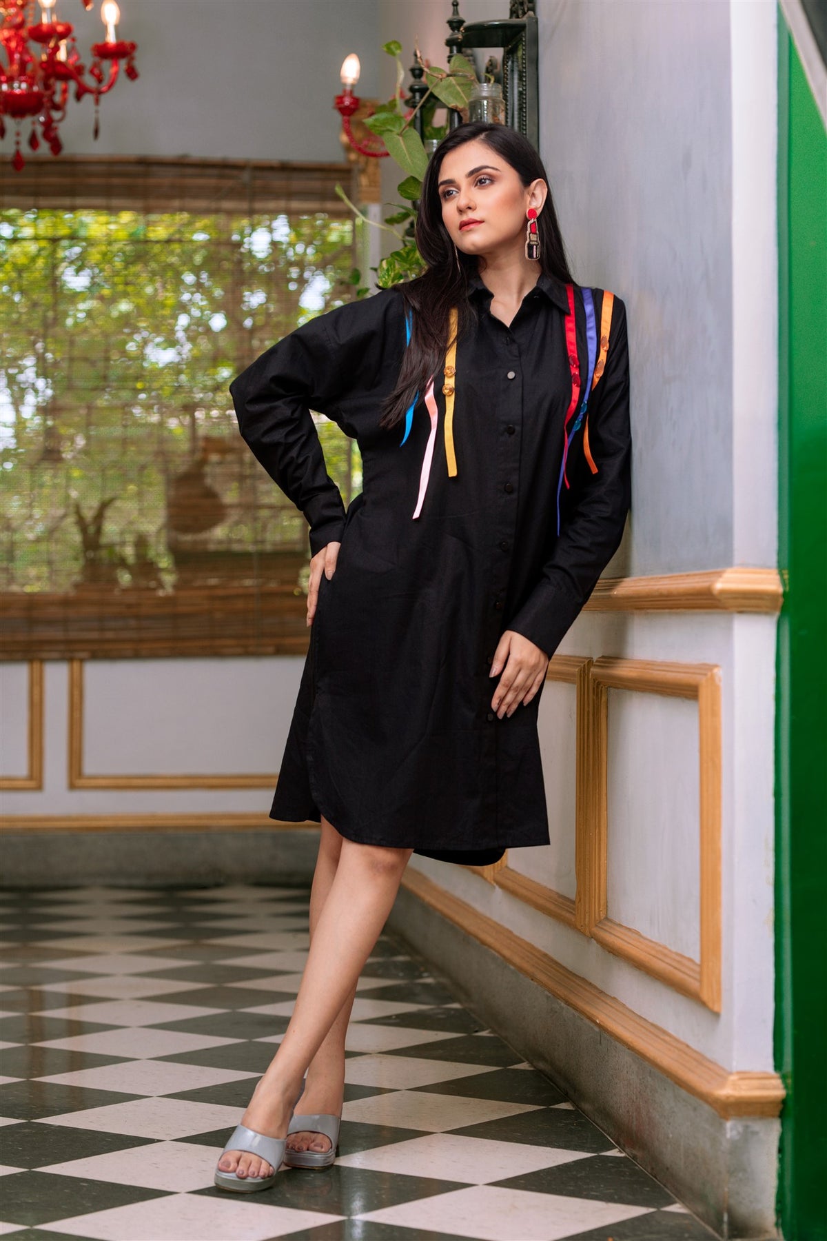 Jewel Shirt Dress