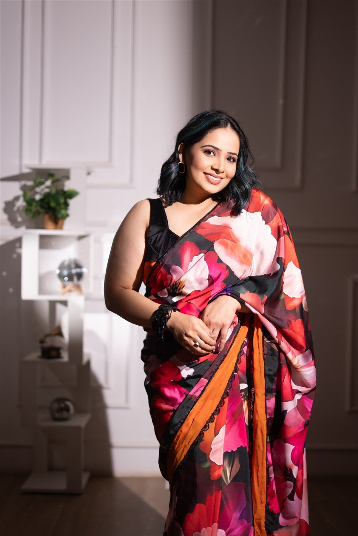 Night Garden Saree