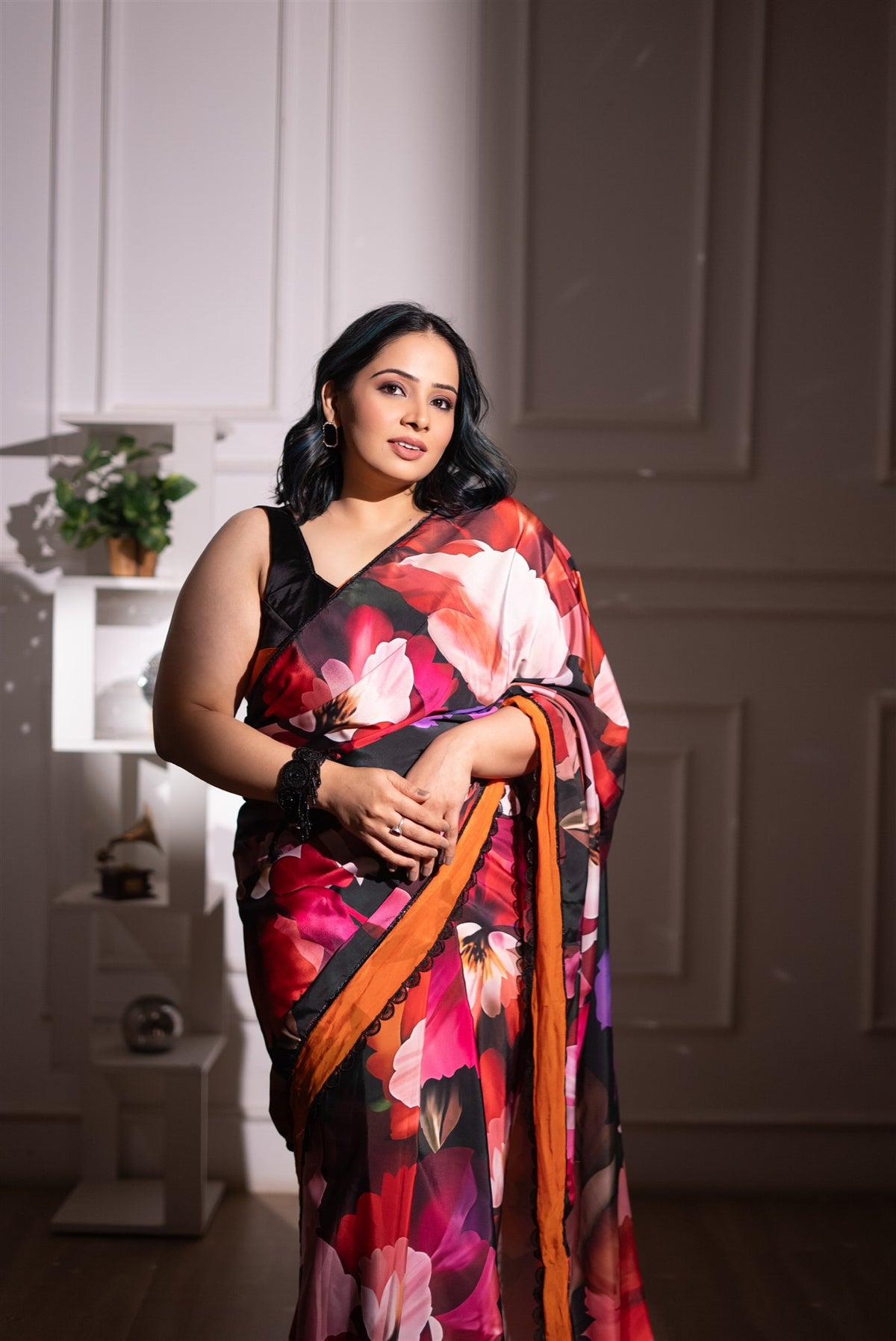 Night Garden Saree