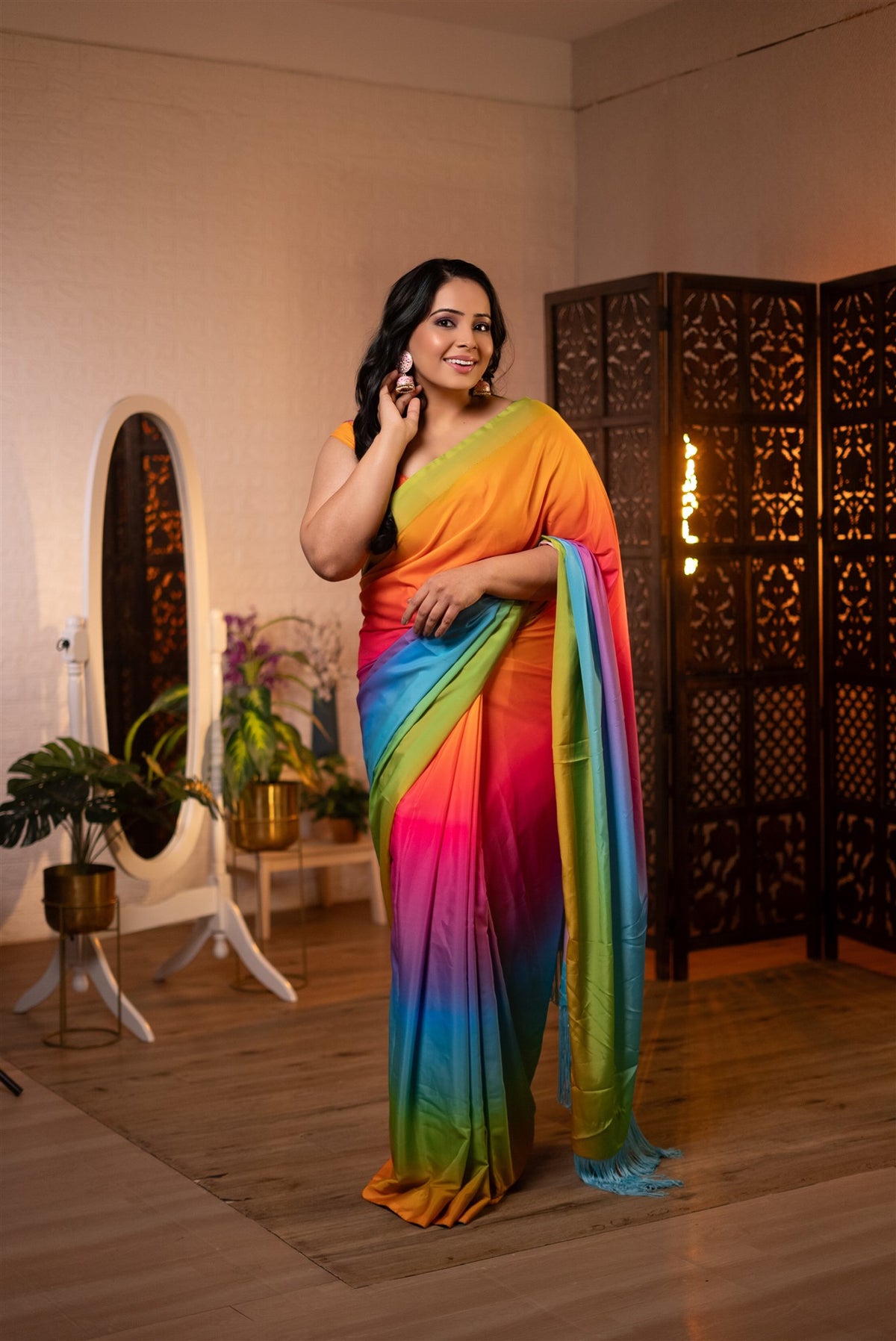 The Painted Sky Saree