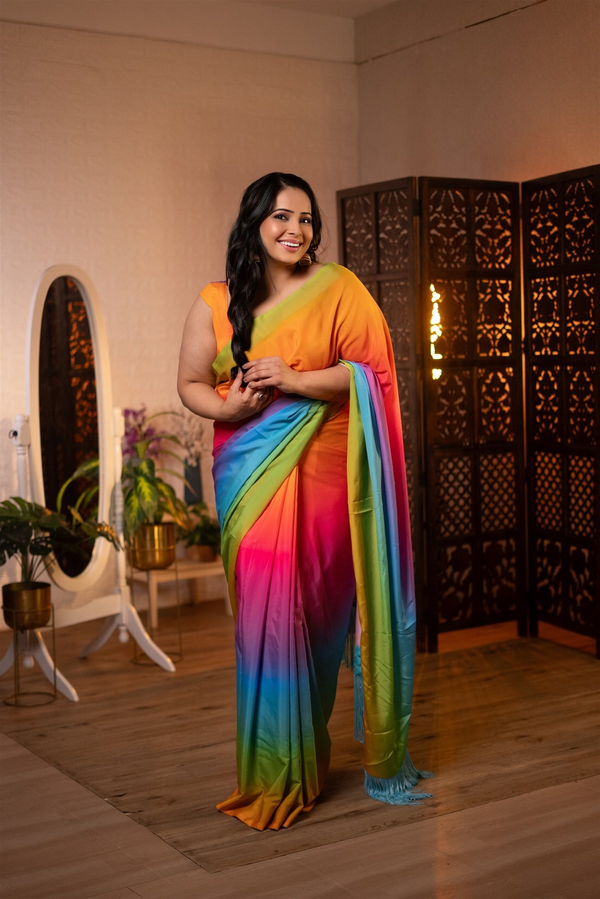 The Painted Sky Saree