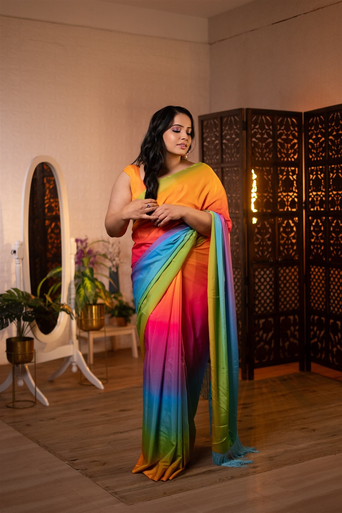 The Painted Sky Saree