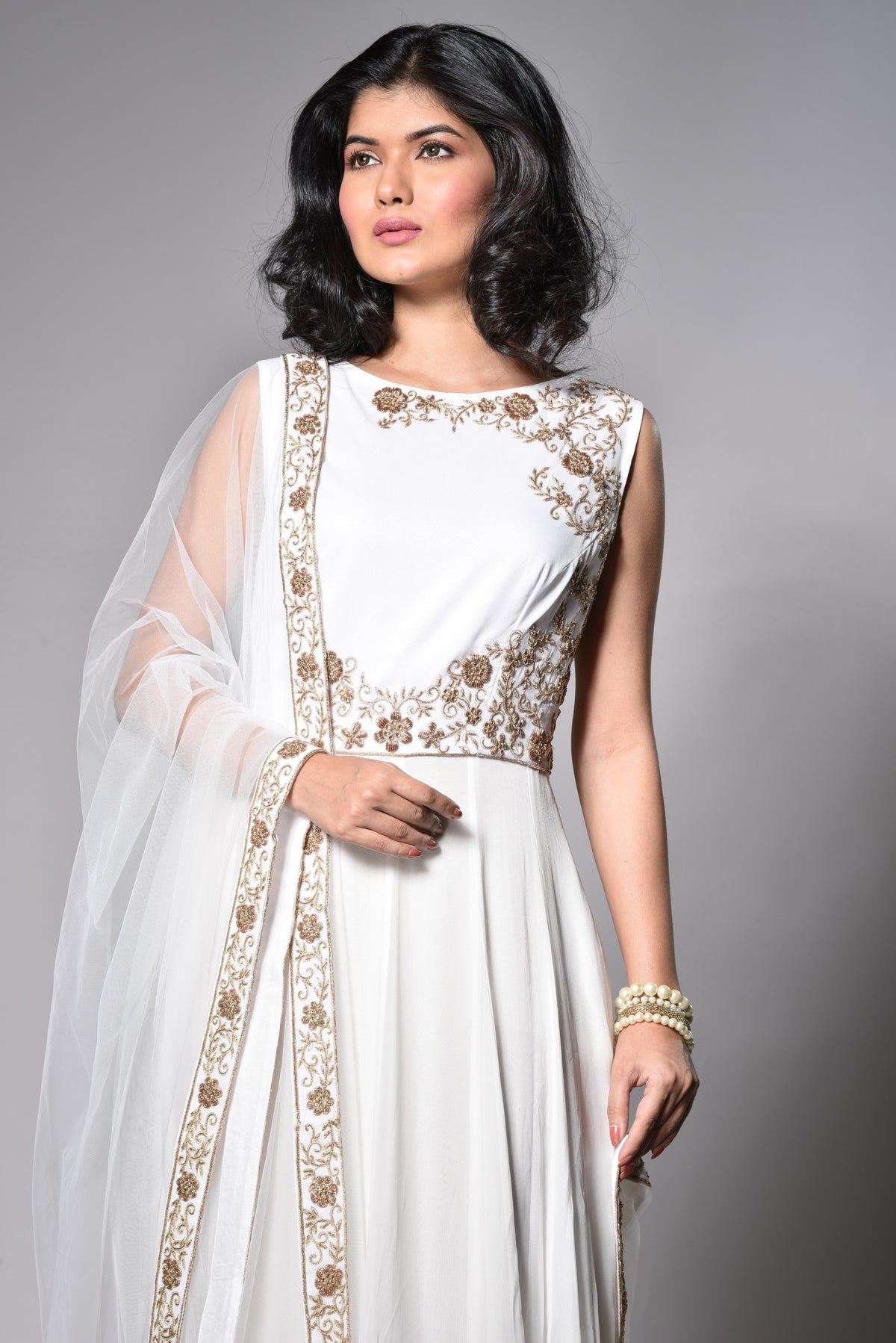 WhiteAnarkali