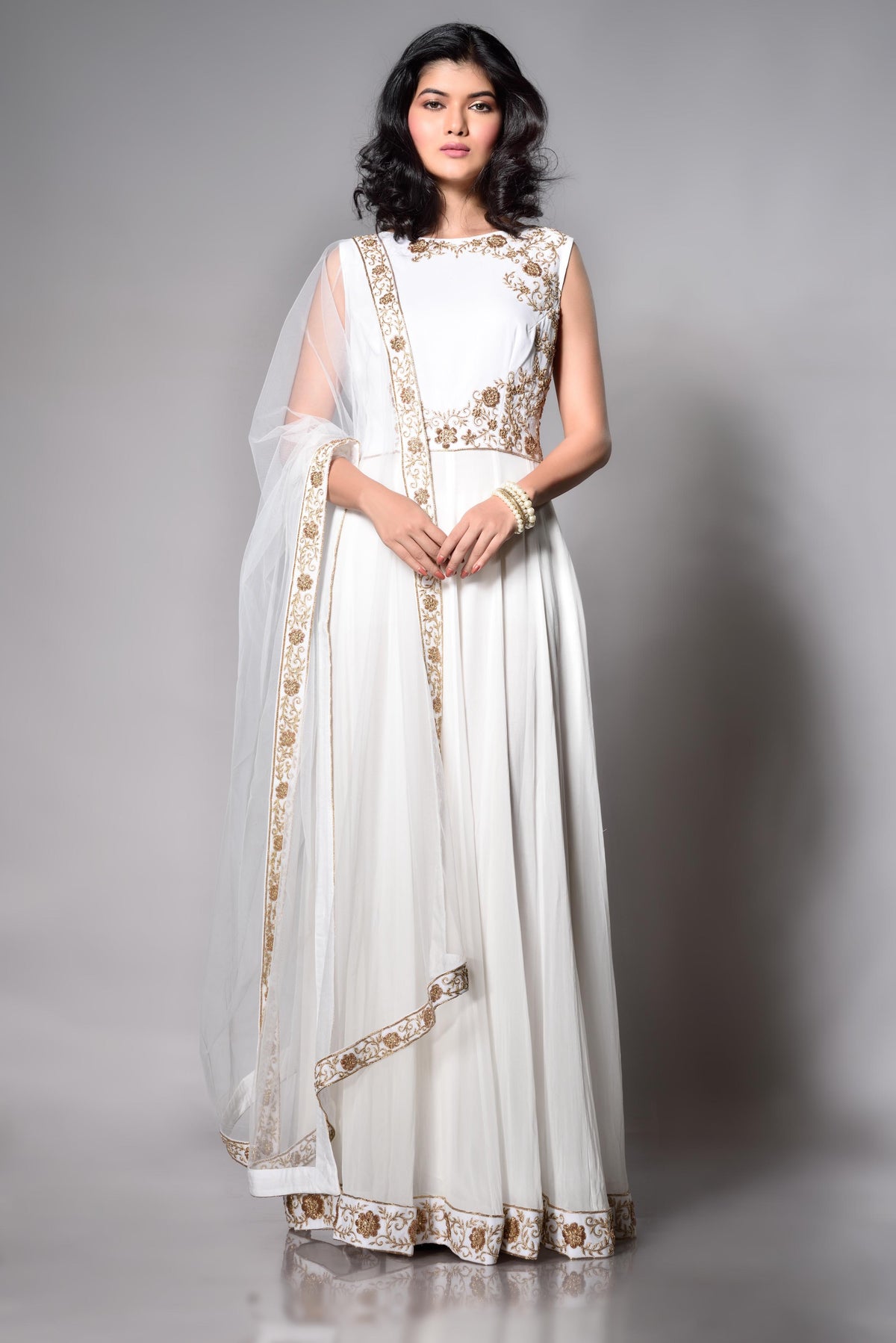 WhiteAnarkali