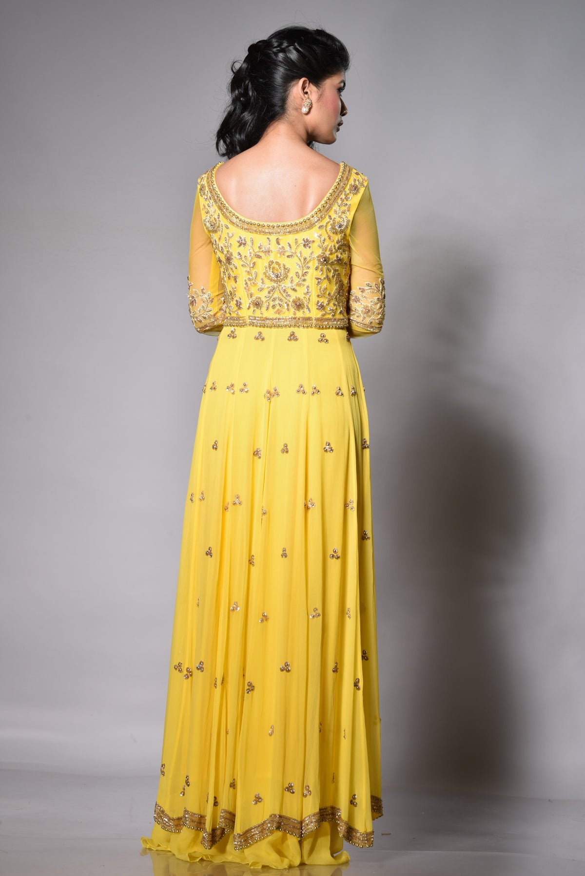 Haldi Yellow Anarkali